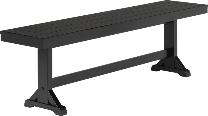 Mockorange Black Dining Bench