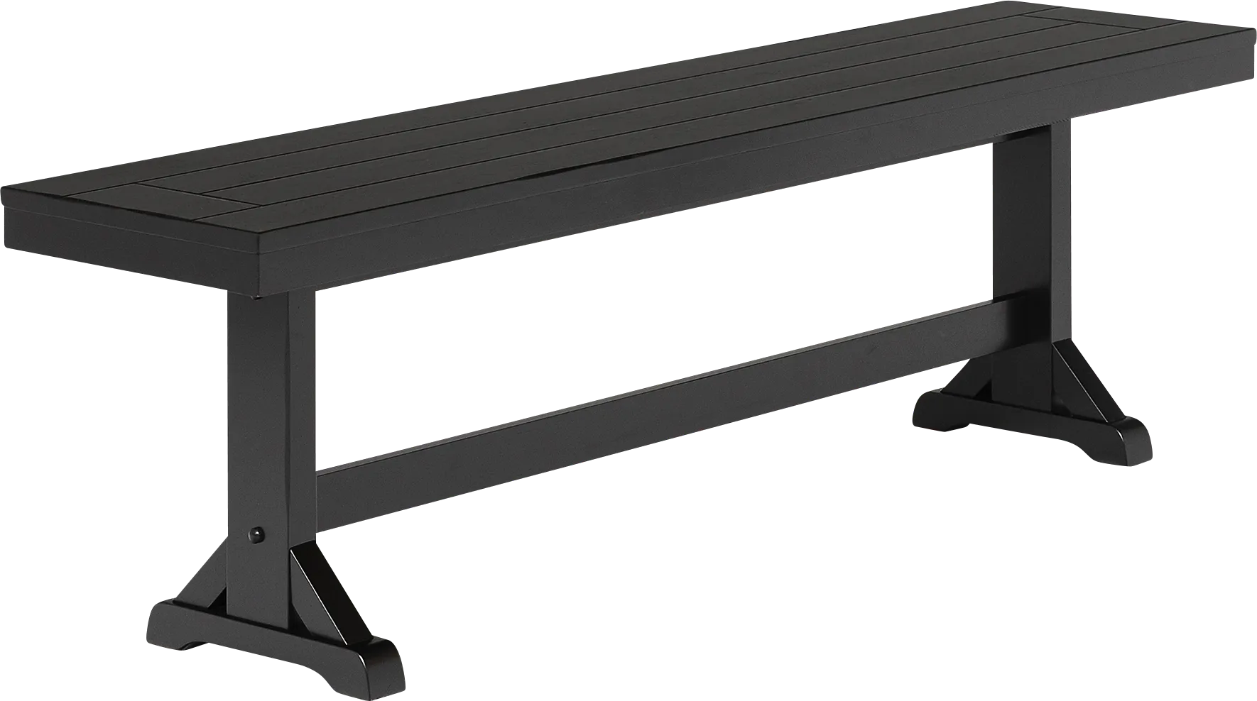 Mockorange Black Dining Bench - Image 1