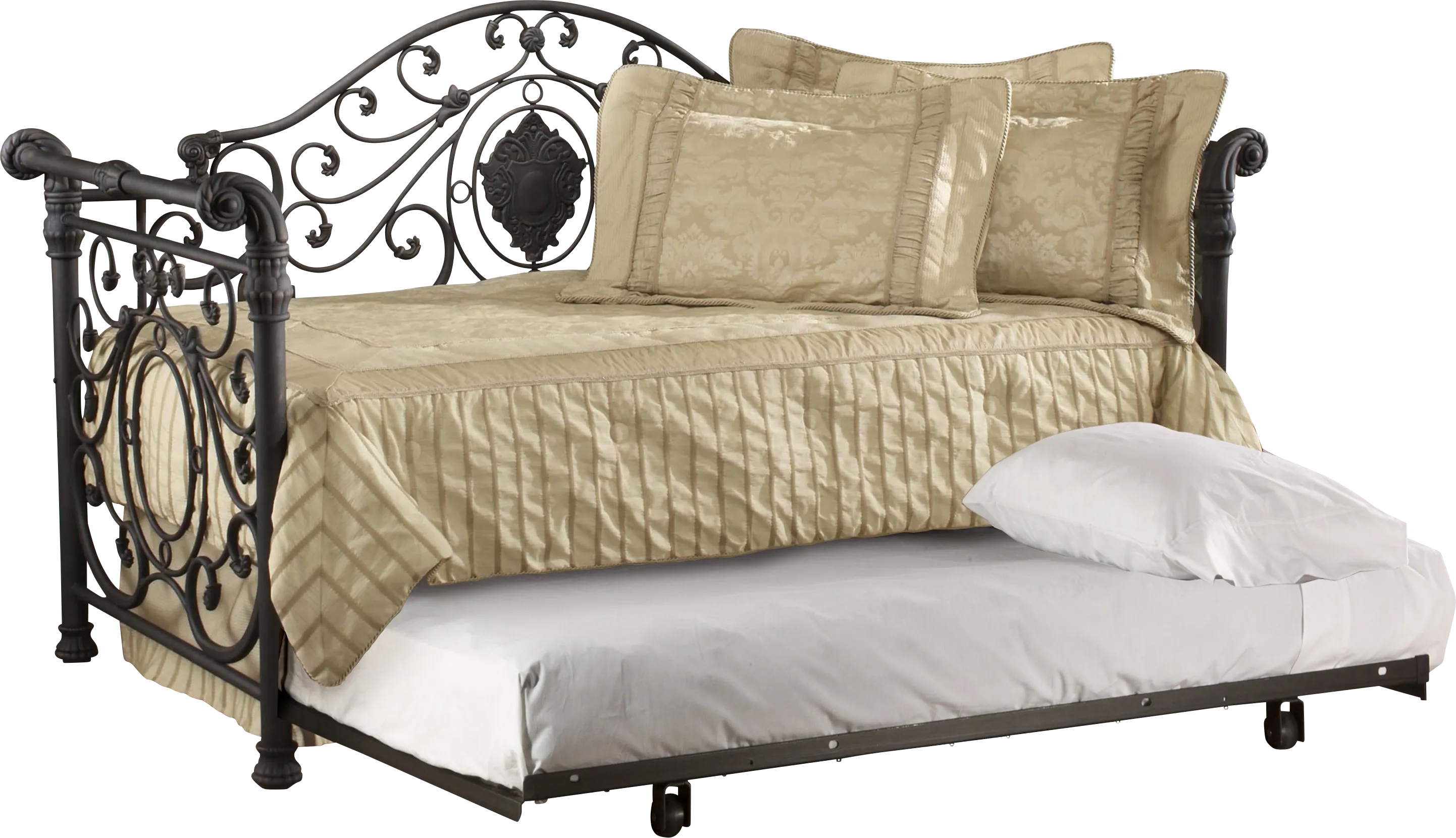 Rivoli Metal Daybed With Trundle - Thumbnail - Image 1