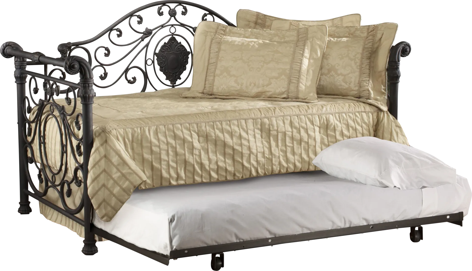 Rivoli Metal Daybed With Trundle - Image 1