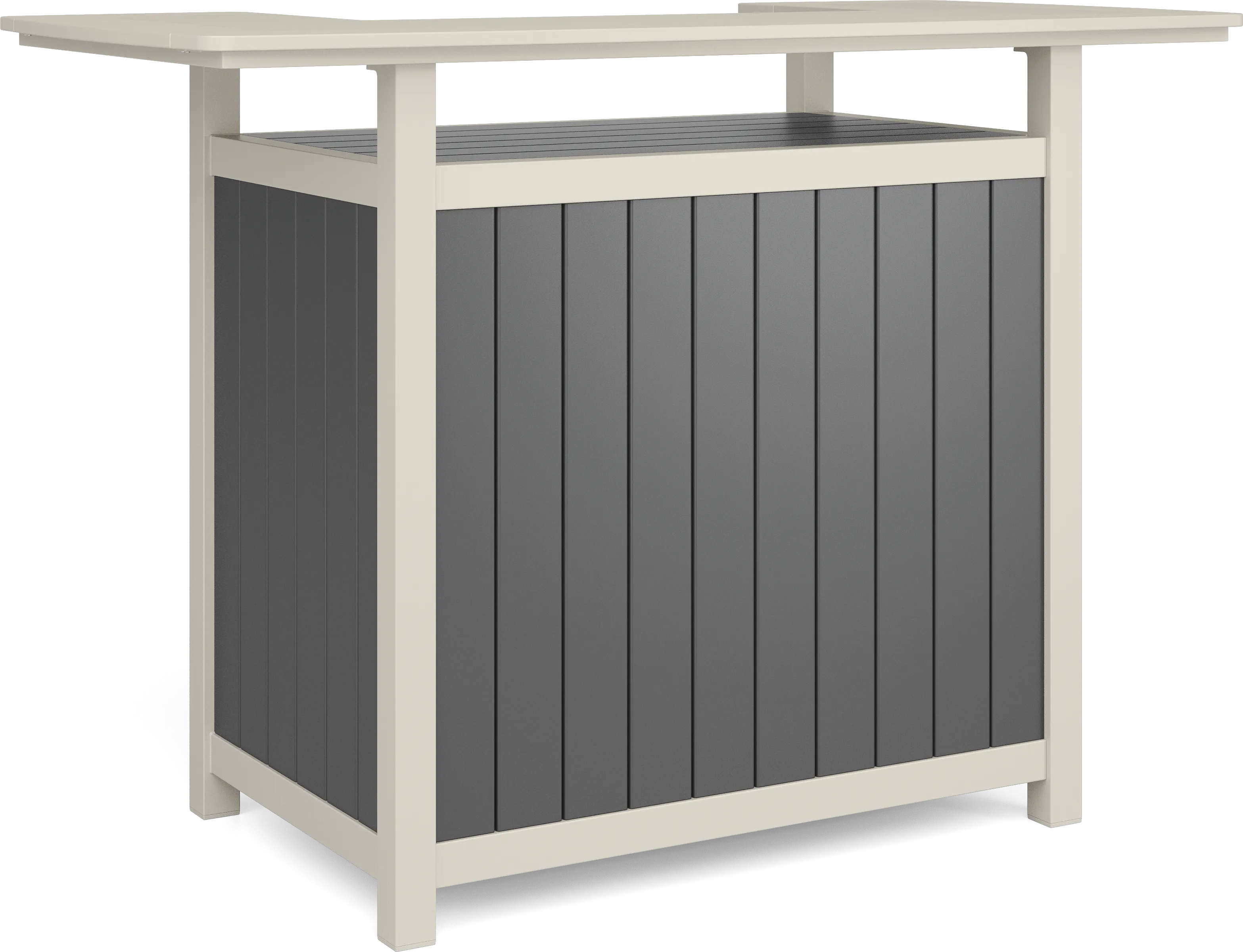 Addy Gray 3 Pc Outdoor Bar Set - Thumbnail - Image 2