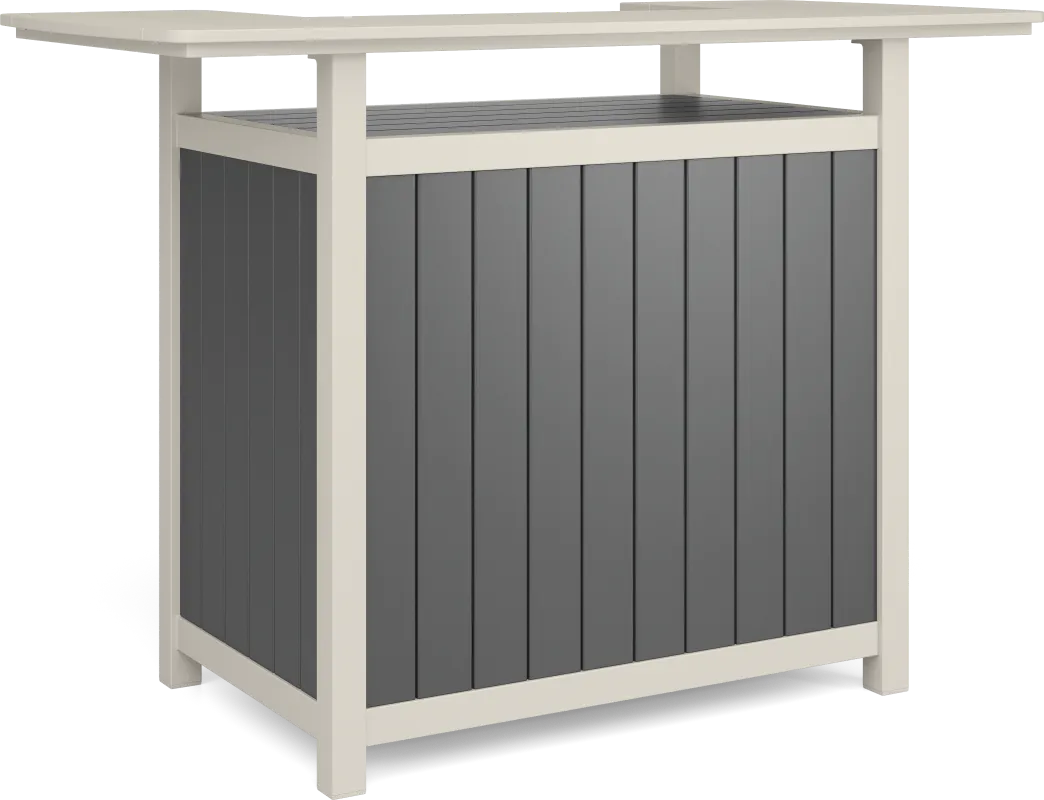 Addy Gray Outdoor Bar Table