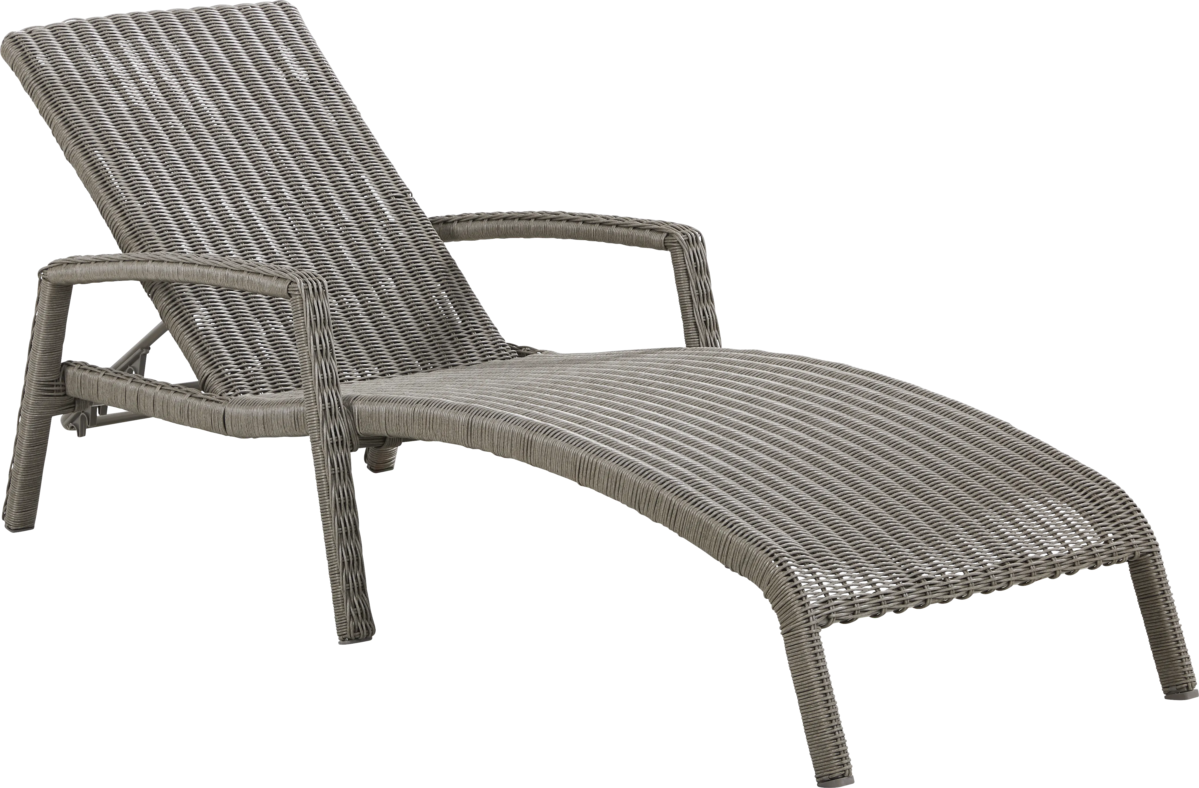 Forest Hills Gray Outdoor Chaise - Thumbnail - Image 1