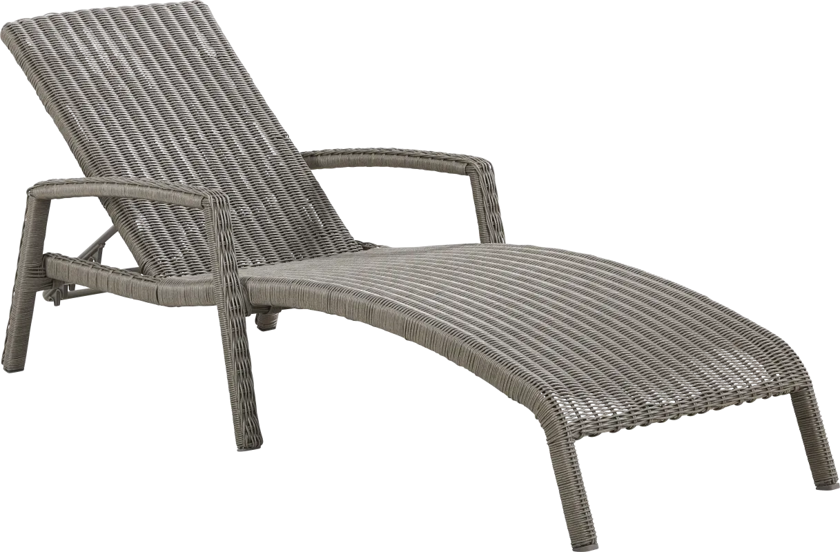 Forest Hills Gray Outdoor Chaise
