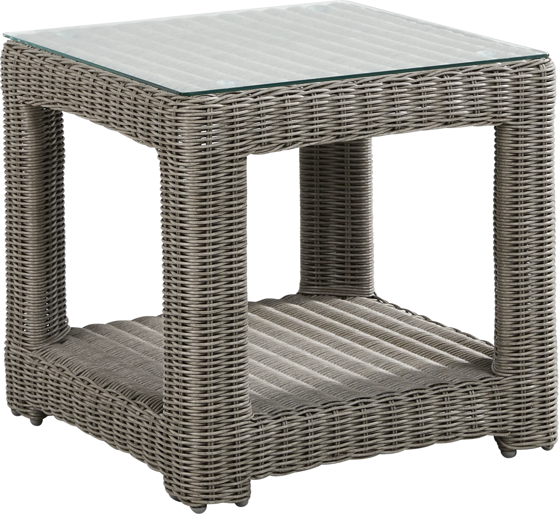 Forest Hills Gray Outdoor End Table - Image 1