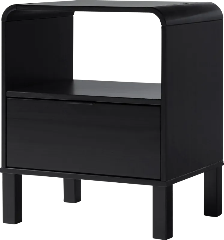 Artwin Black Nightstand