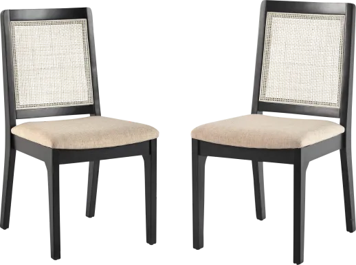Annerly Black Side Chair, Set of 2