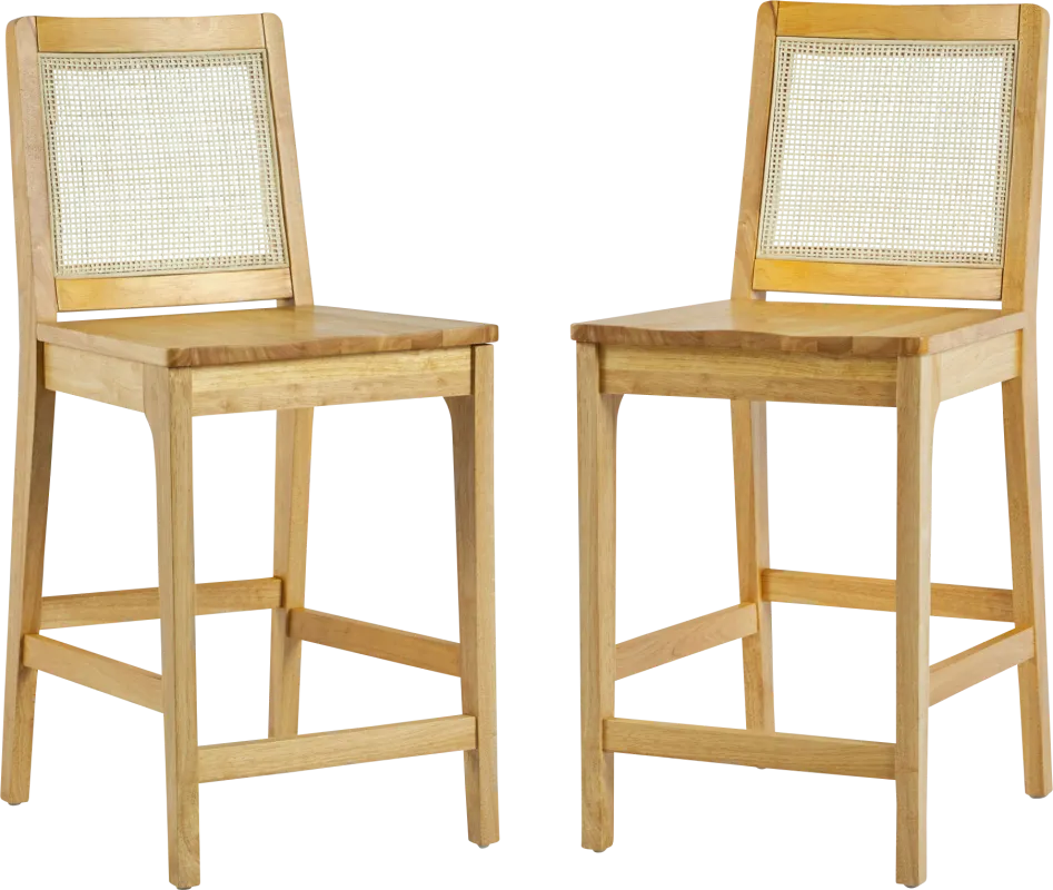 Annerly Natural Counter Height Stool, Set of 2