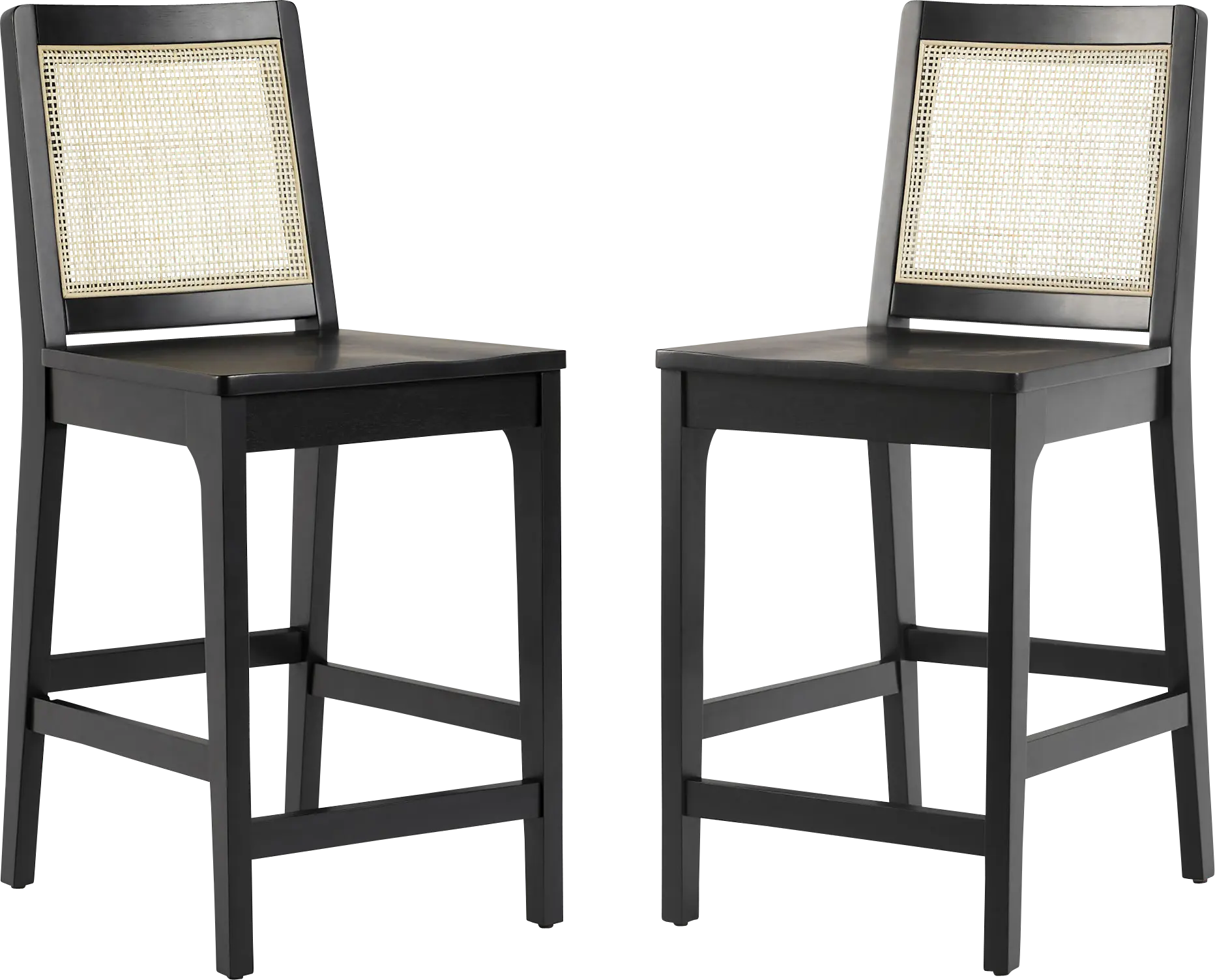 Annerly Black Counter Height Stool, Set of 2