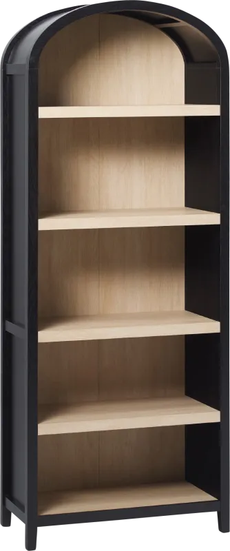Annbick I Black Bookcase