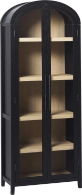 Annbick II Black Bookcase
