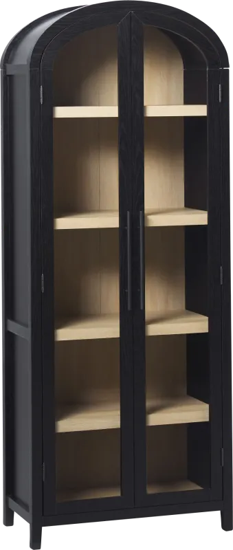 Annbick II Black Bookcase