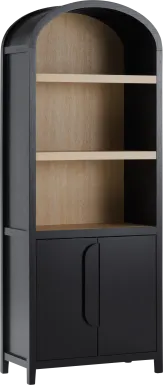 Annbick III Black Bookcase