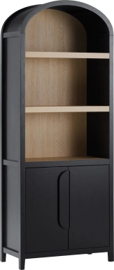 Annbick III Black Bookcase