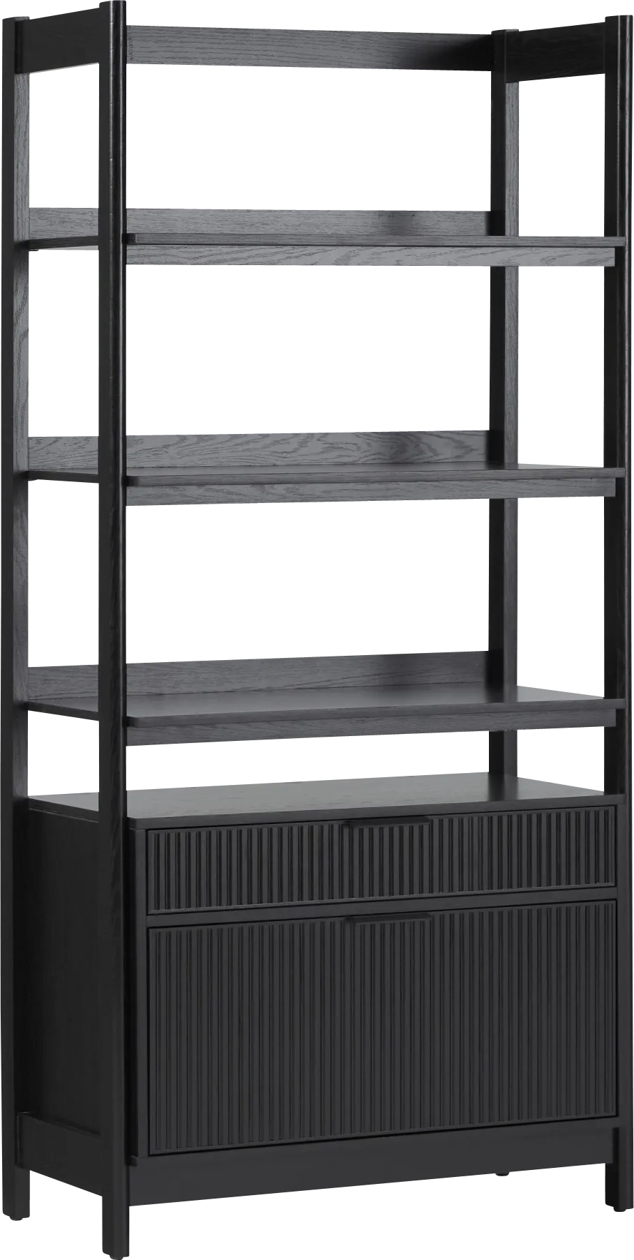 Bedfordshire I Black Bookcase