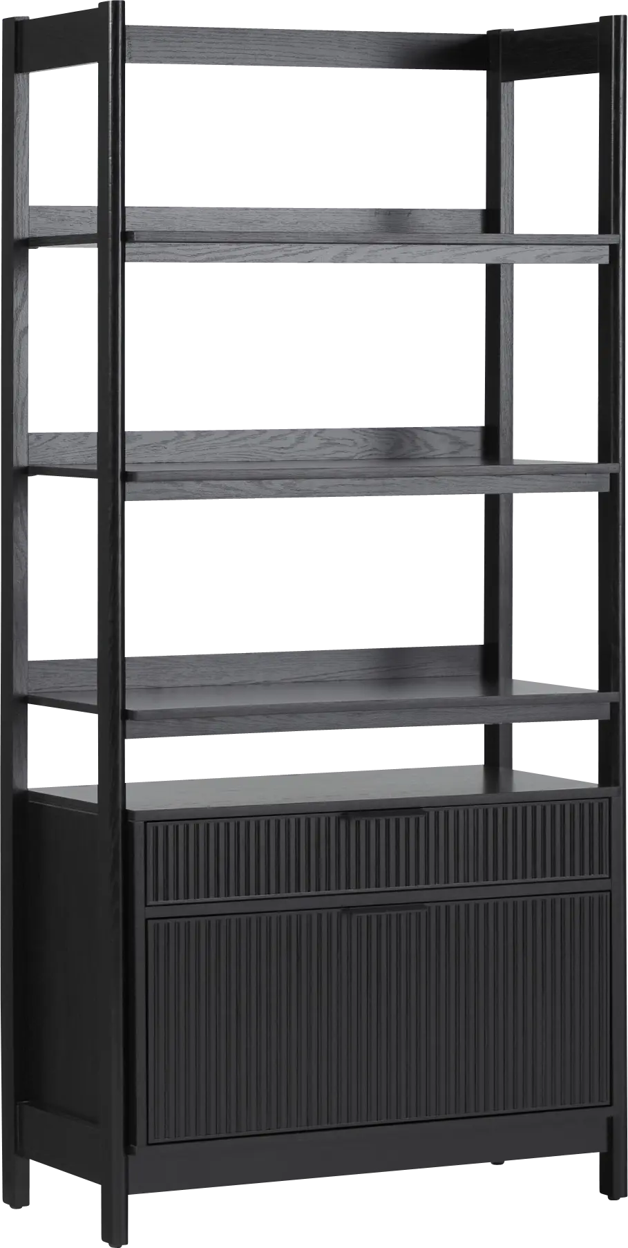 Bedfordshire I Black Bookcase