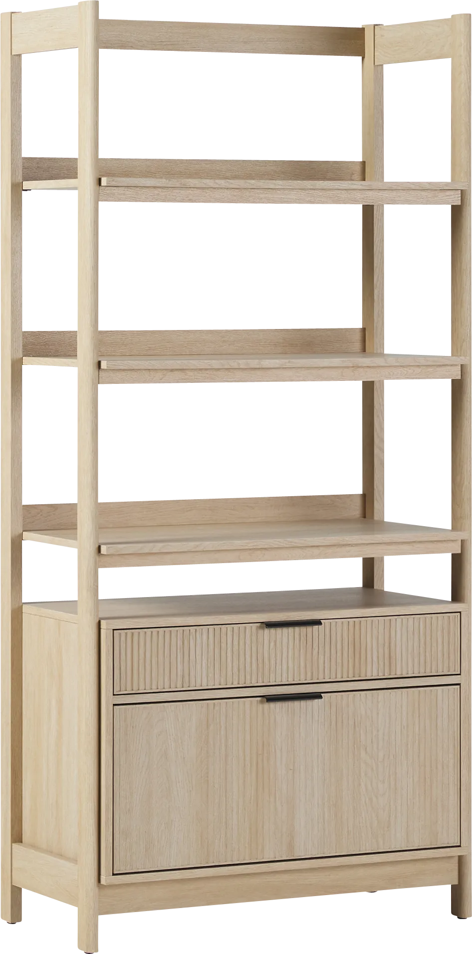 Bedfordshire I Oak Bookcase - Image 1