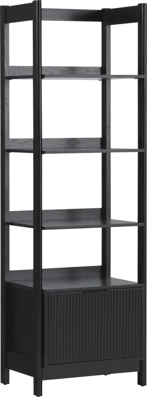 Bedfordshire II Black Bookcase