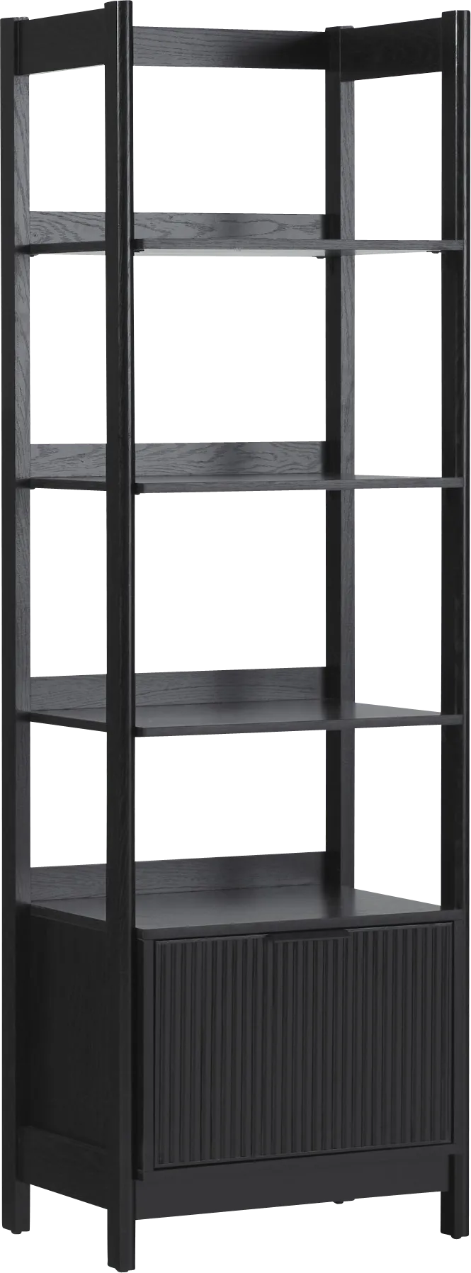 Bedfordshire II Black Bookcase - Image 1