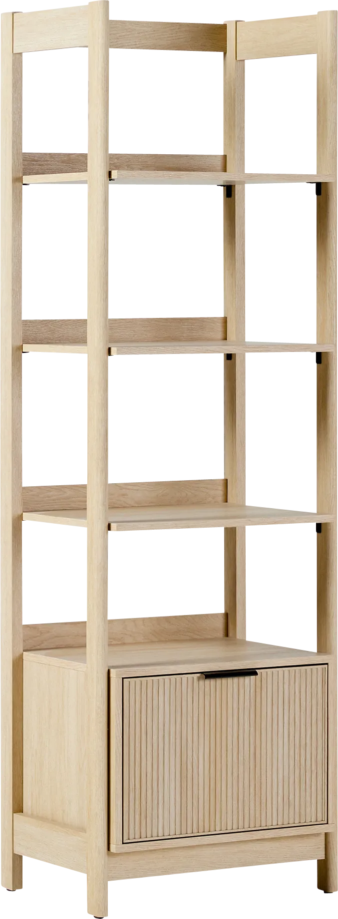 Bedfordshire II Oak Bookcase - Image 1