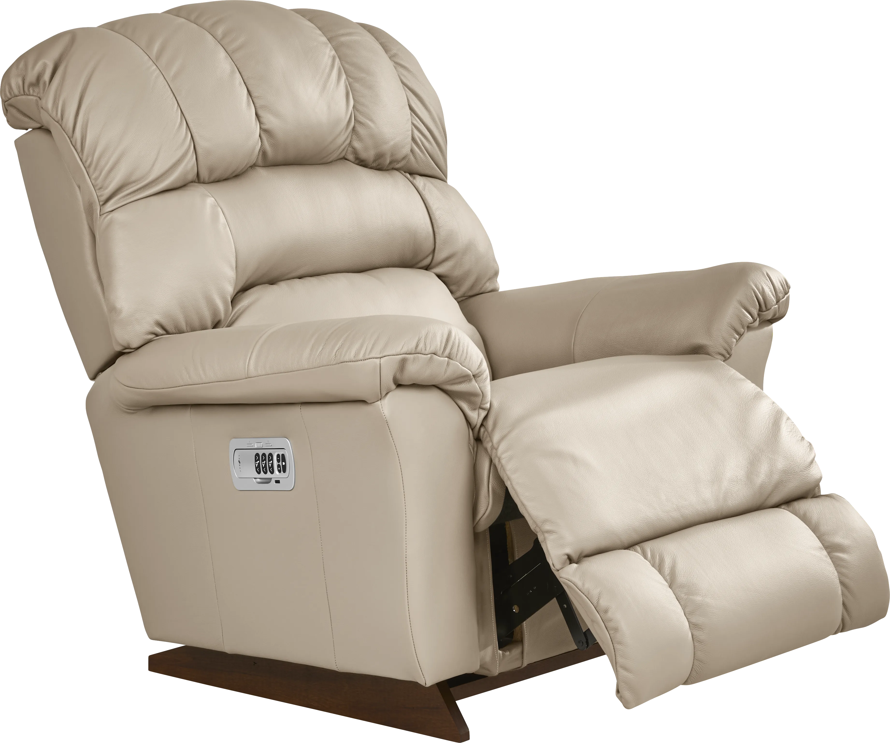 The Shaq Stone Leather Dual Power Recliner - Thumbnail - Image 1