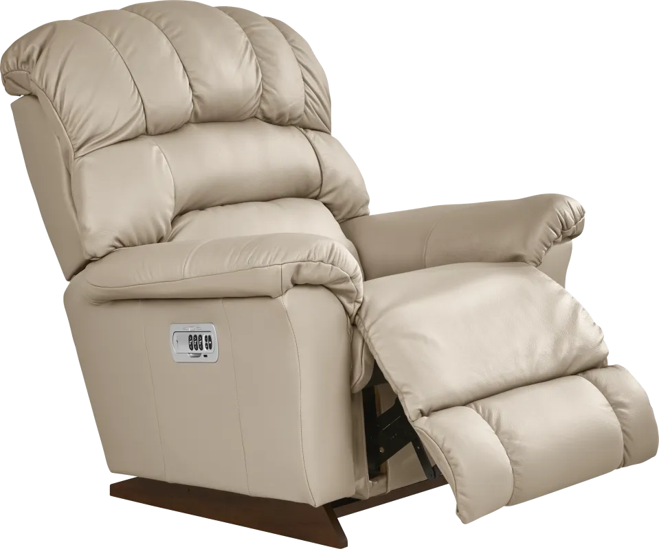 The Shaq Stone Leather Dual Power Recliner