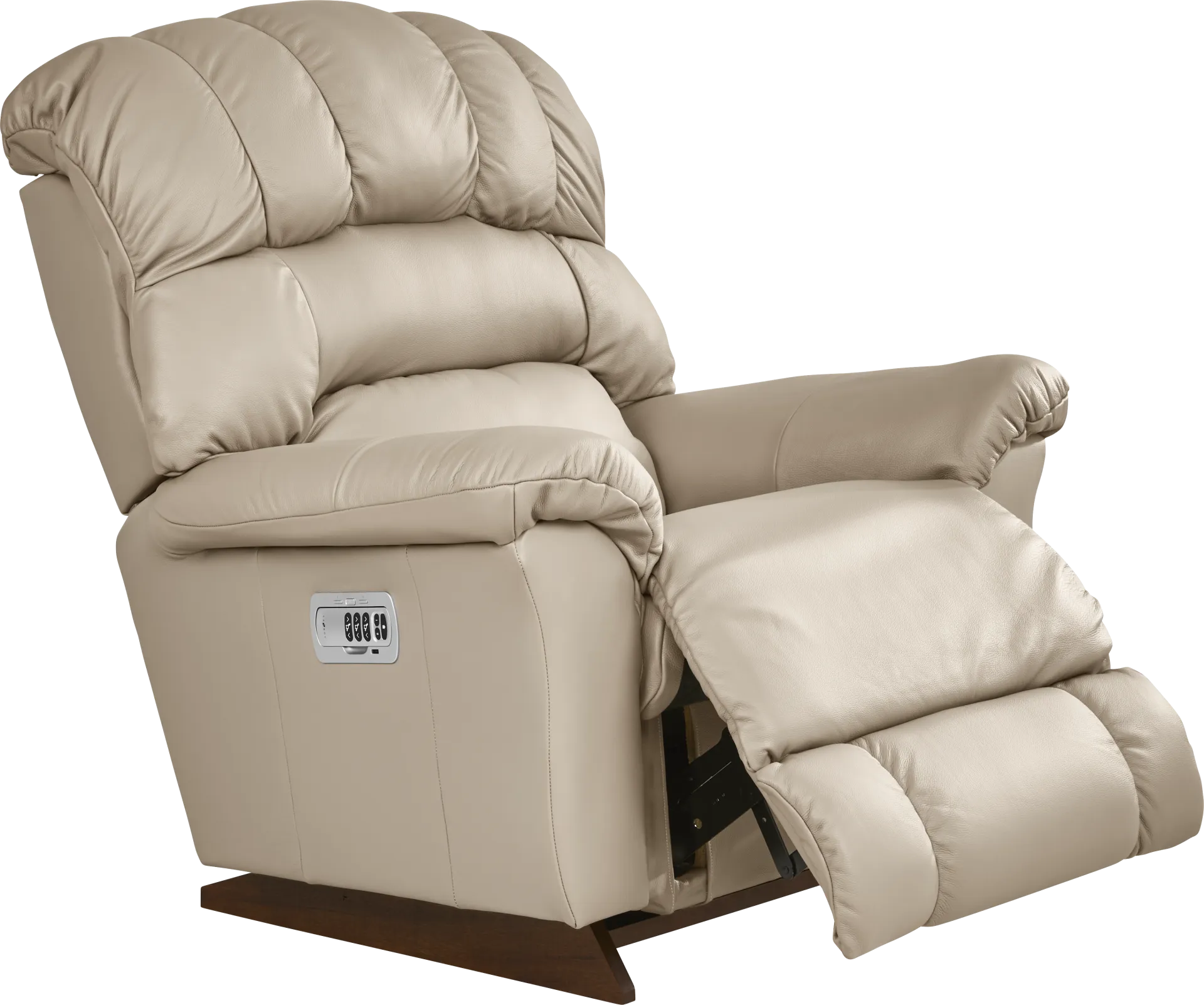 The Shaq Stone Leather Dual Power Recliner - Image 1