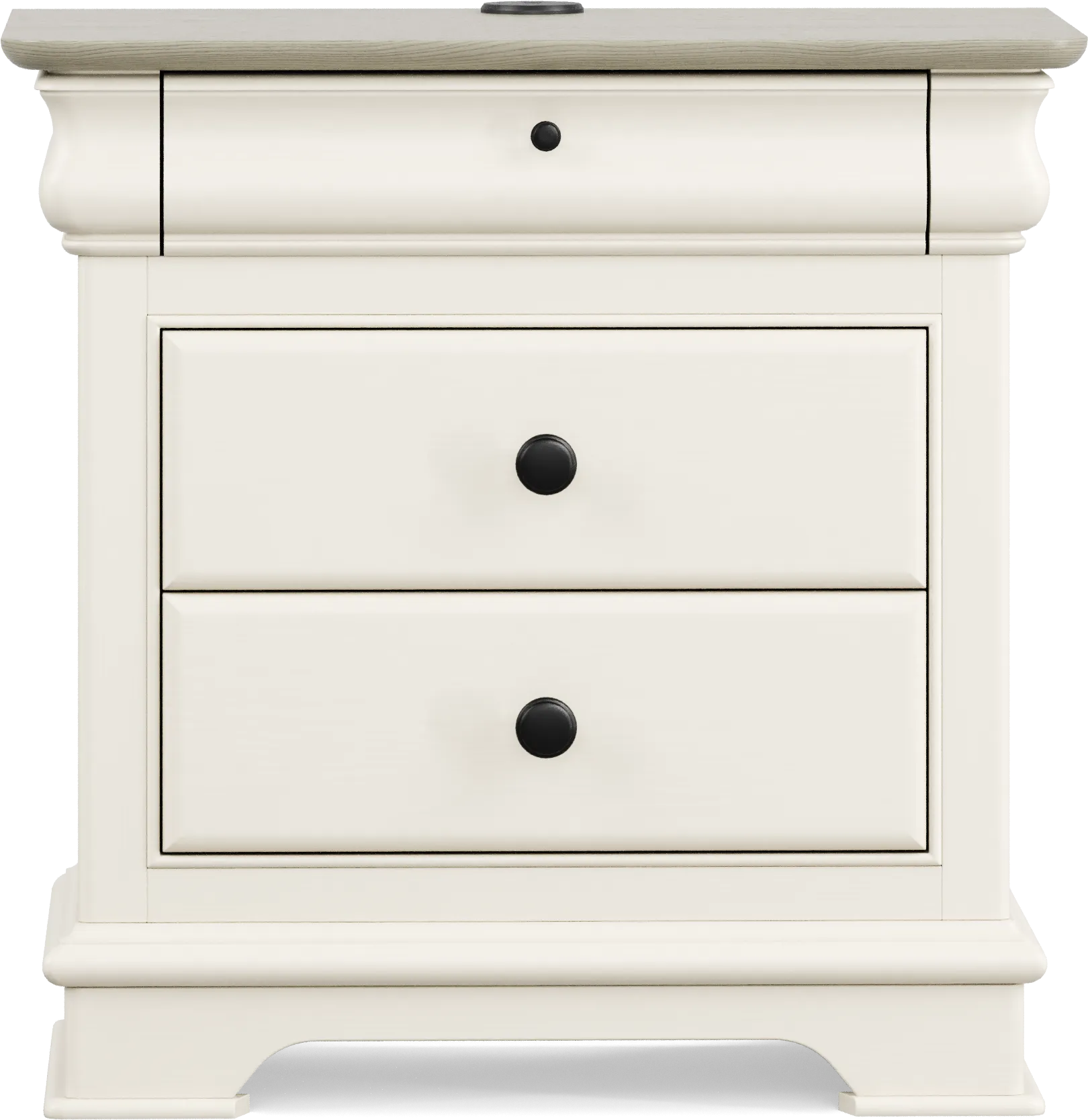 Kids Oberon Cream Nightstand - Thumbnail - Image 1