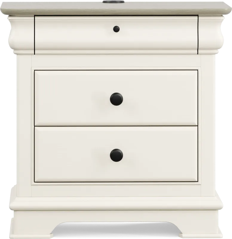 Kids Oberon Cream Nightstand
