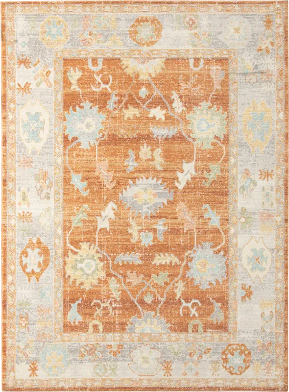 Olgia Orange 7'9 x 9'9 Rug