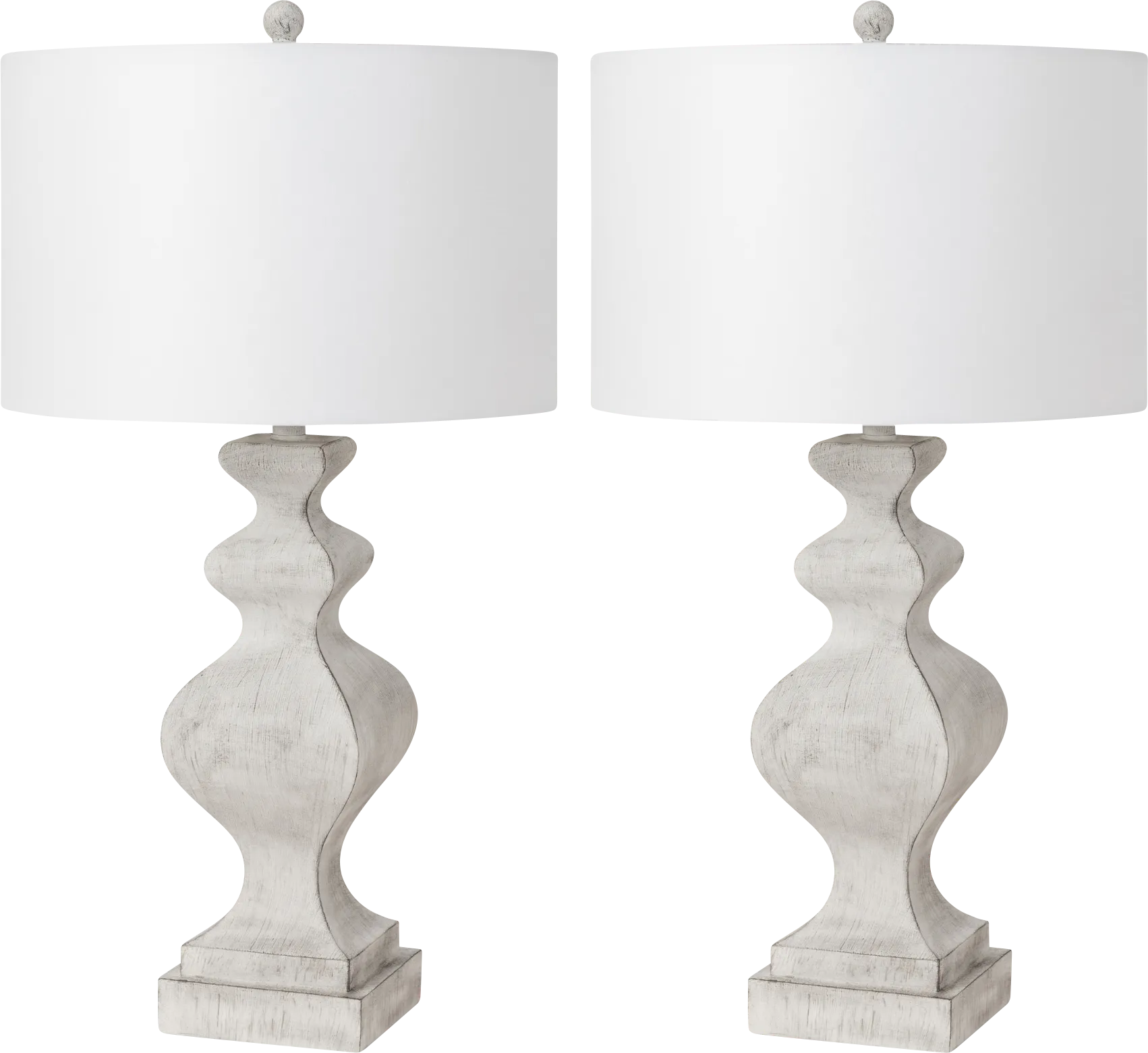 Noakes Bay White Lamp, Set of 2 - Image 1