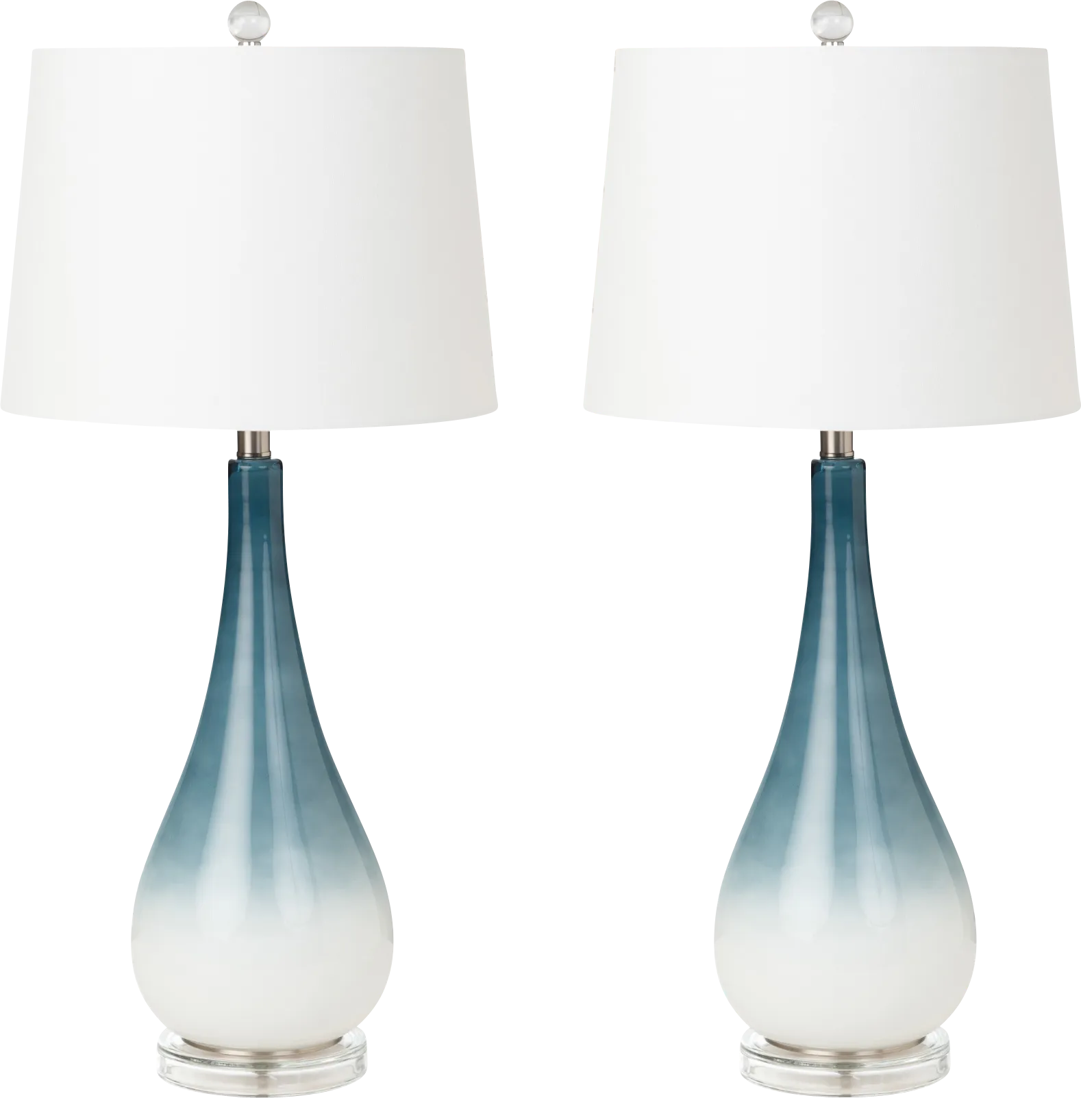 Lynhurst Home Blue Lamp, Set of 2 - Image 1