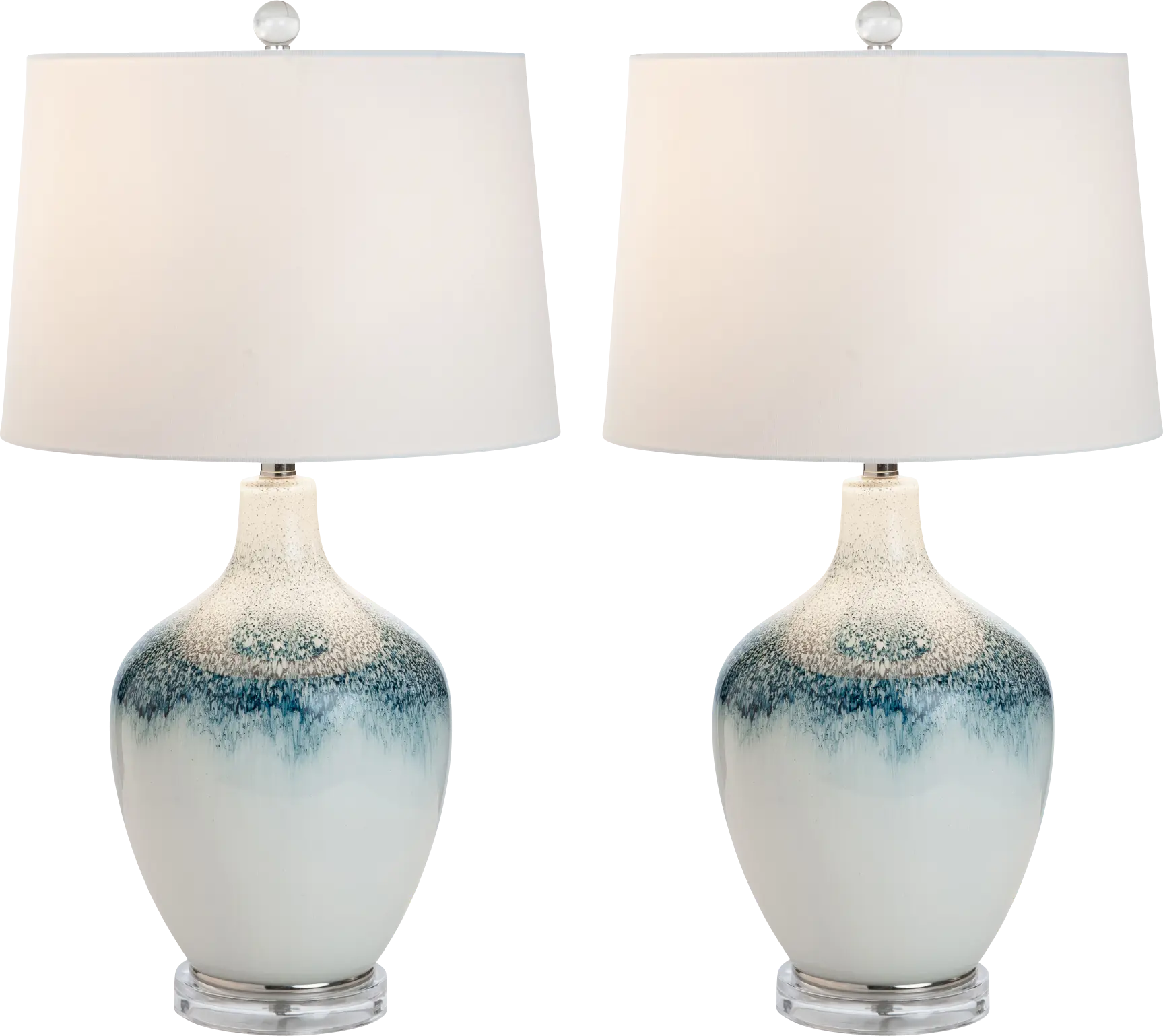 Sagemist Shores Blue Lamp, Set of 2
