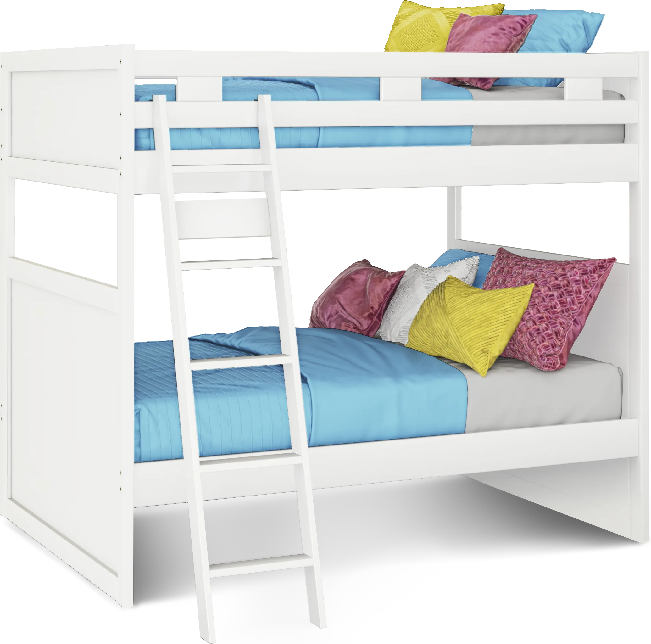 Ivy League 2.0 White Full/Full Bunk Bed - Thumbnail - Image 1