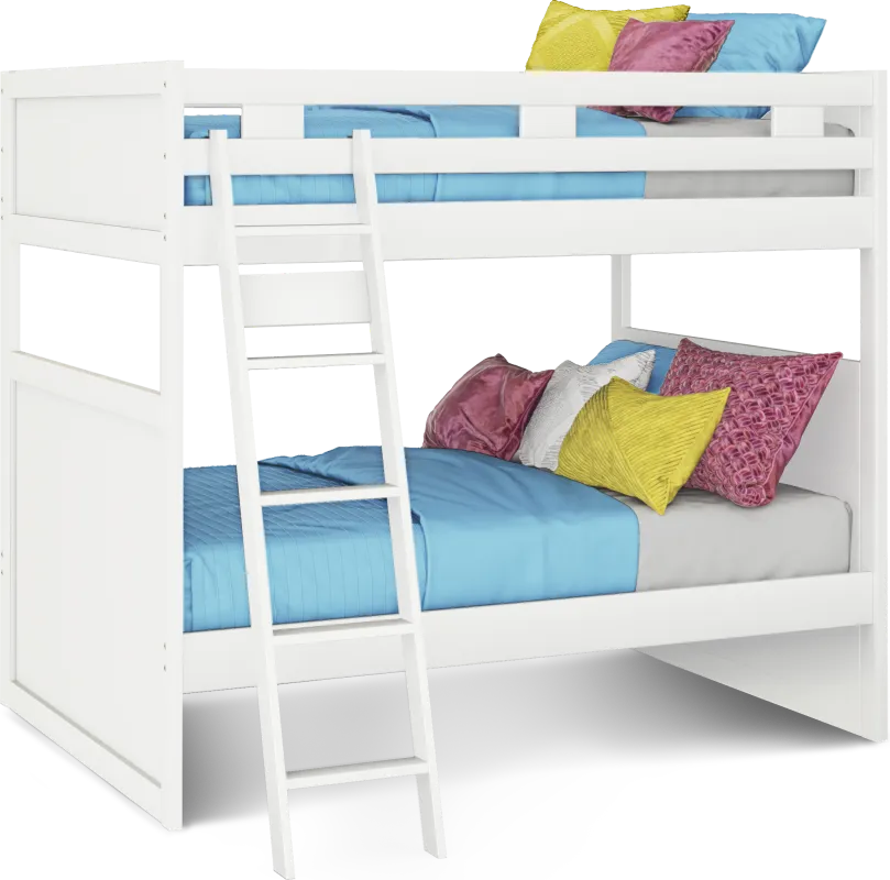Ivy League 2.0 White Full/Full Bunk Bed