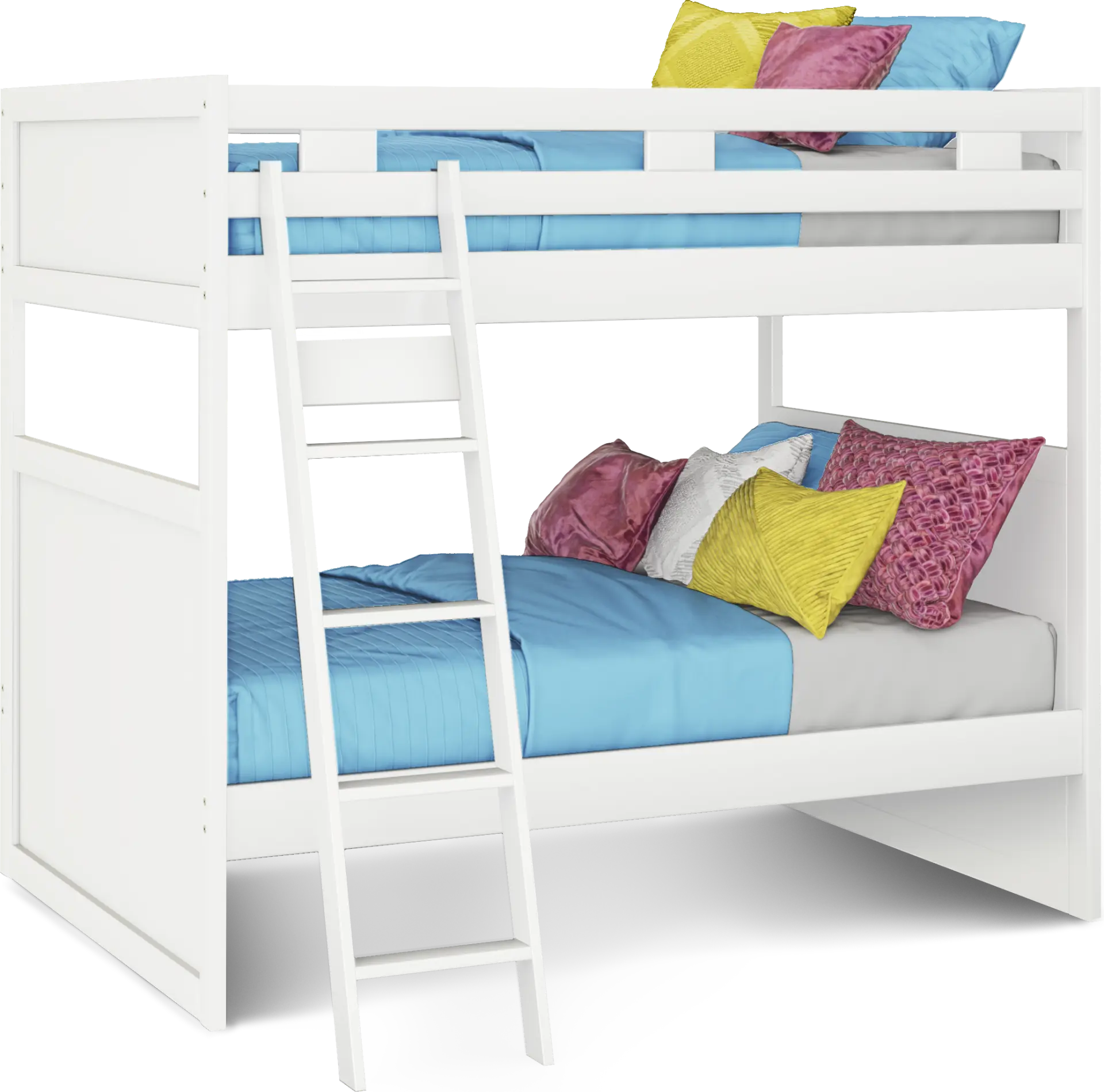 Ivy League 2.0 White Full/Full Bunk Bed
