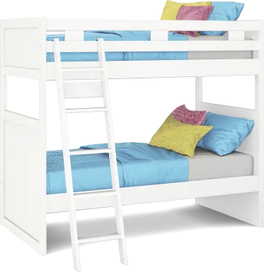 Ivy League 2.0 White Twin/Twin Bunk Bed