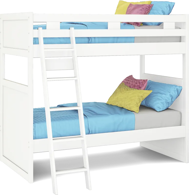 Ivy League 2.0 White Twin/Twin Bunk Bed