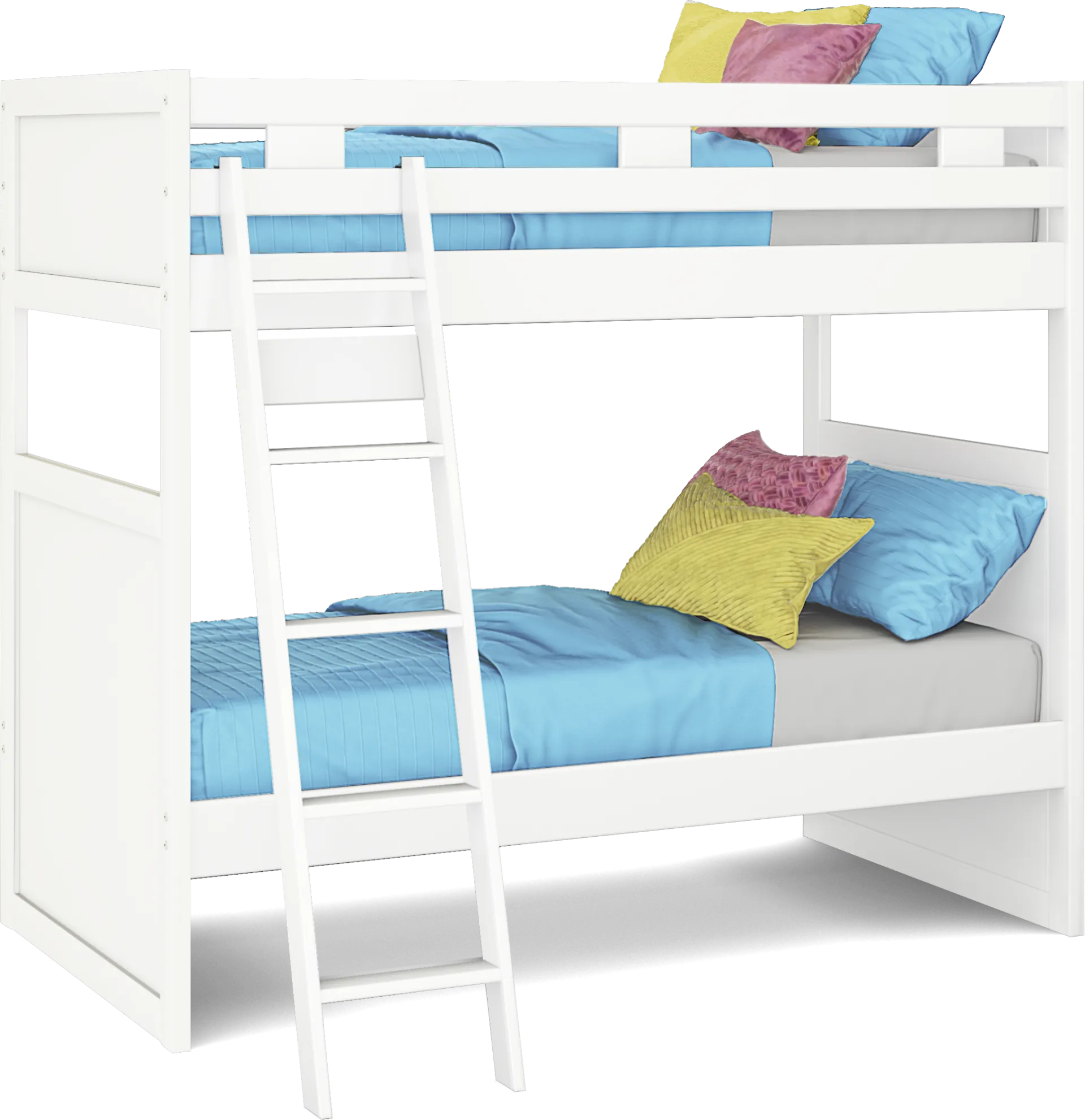 Ivy League 2.0 White Twin/Twin Bunk Bed - Image 1