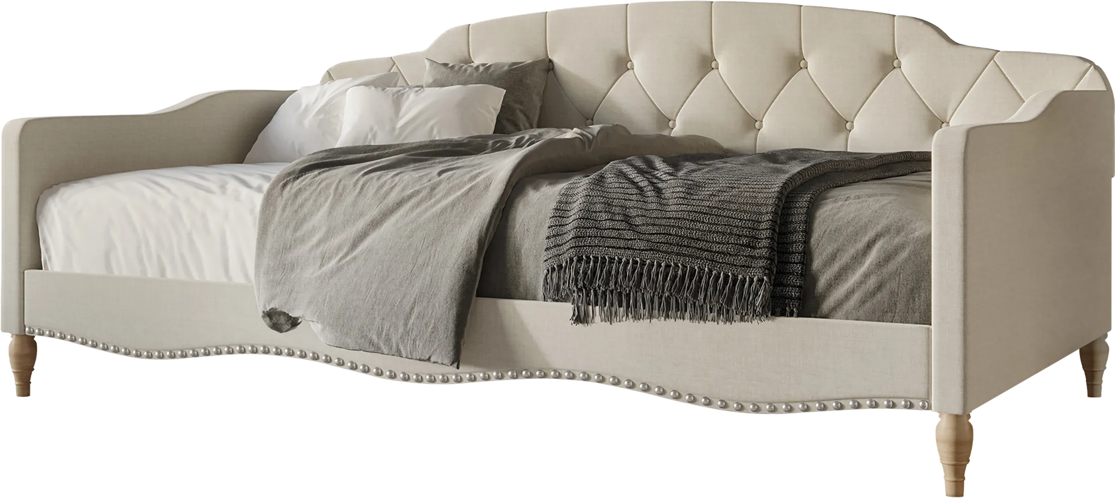 Iroby Gray Twin Daybed - Thumbnail - Image 1