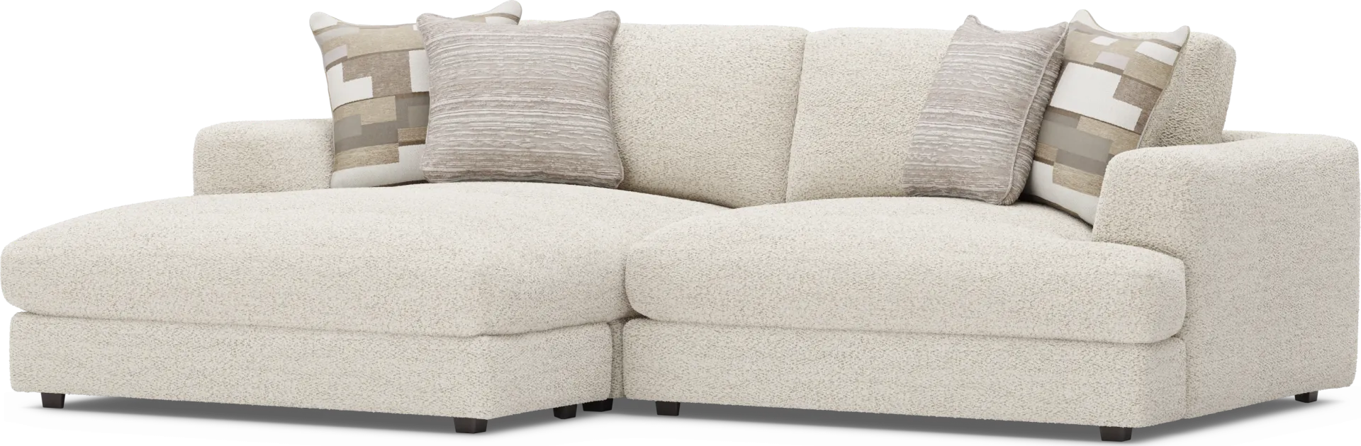 Montecito White 2 Pc Sectional - Image 1