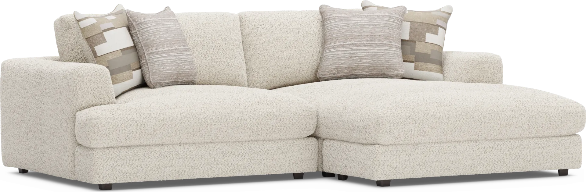 Montecito White 2 Pc Sectional