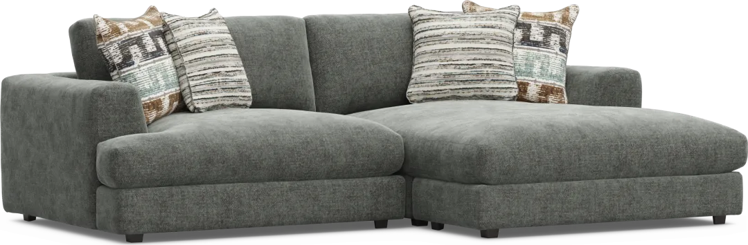 Montecito Charcoal 2 Pc Sectional