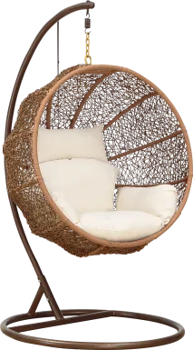 Outdoor Seahorn Cream Hanging Chair