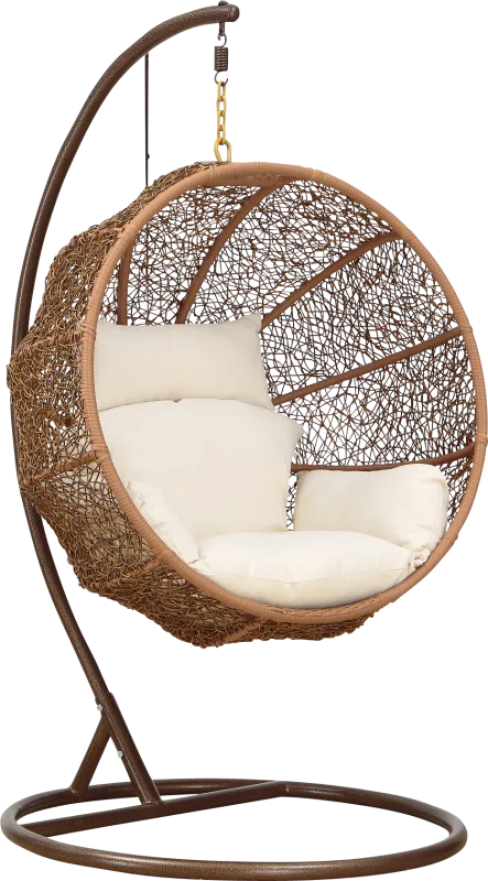 Outdoor Seahorn Cream Hanging Chair