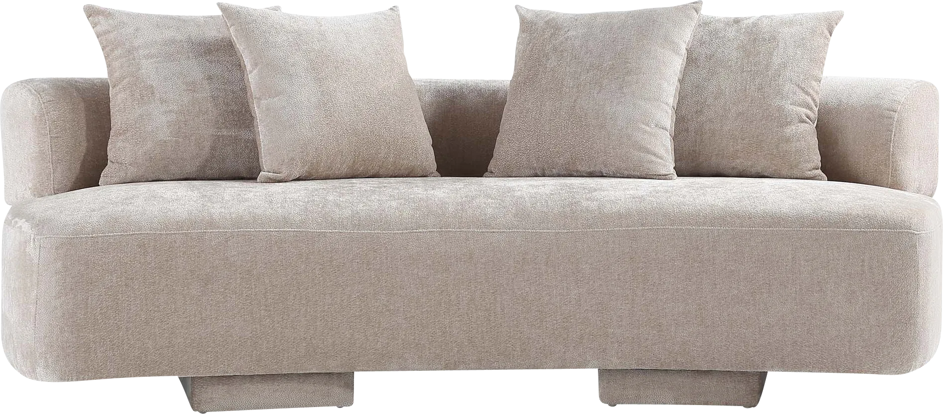 Mipolomol Beige Loveseat - Thumbnail - Image 1