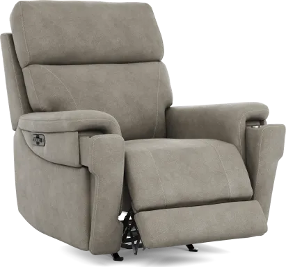 Malone Gray Triple Power Rocker Recliner