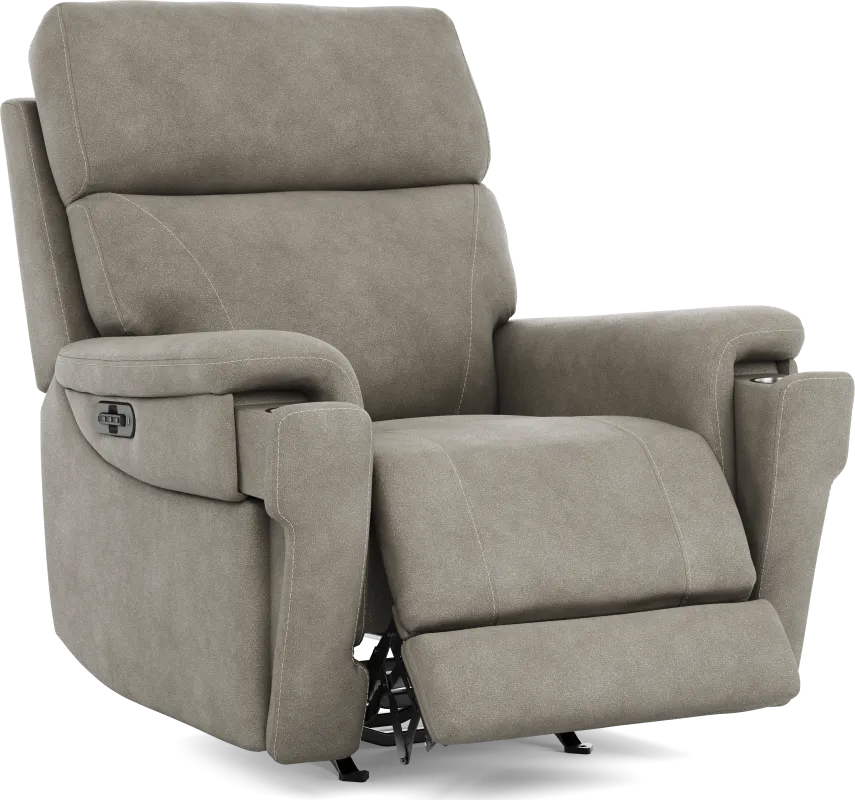 Malone Gray Triple Power Rocker Recliner