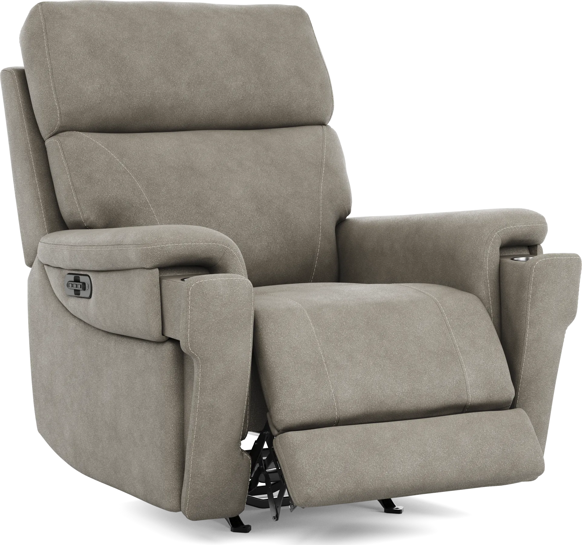 Malone Gray Triple Power Rocker Recliner - Image 1