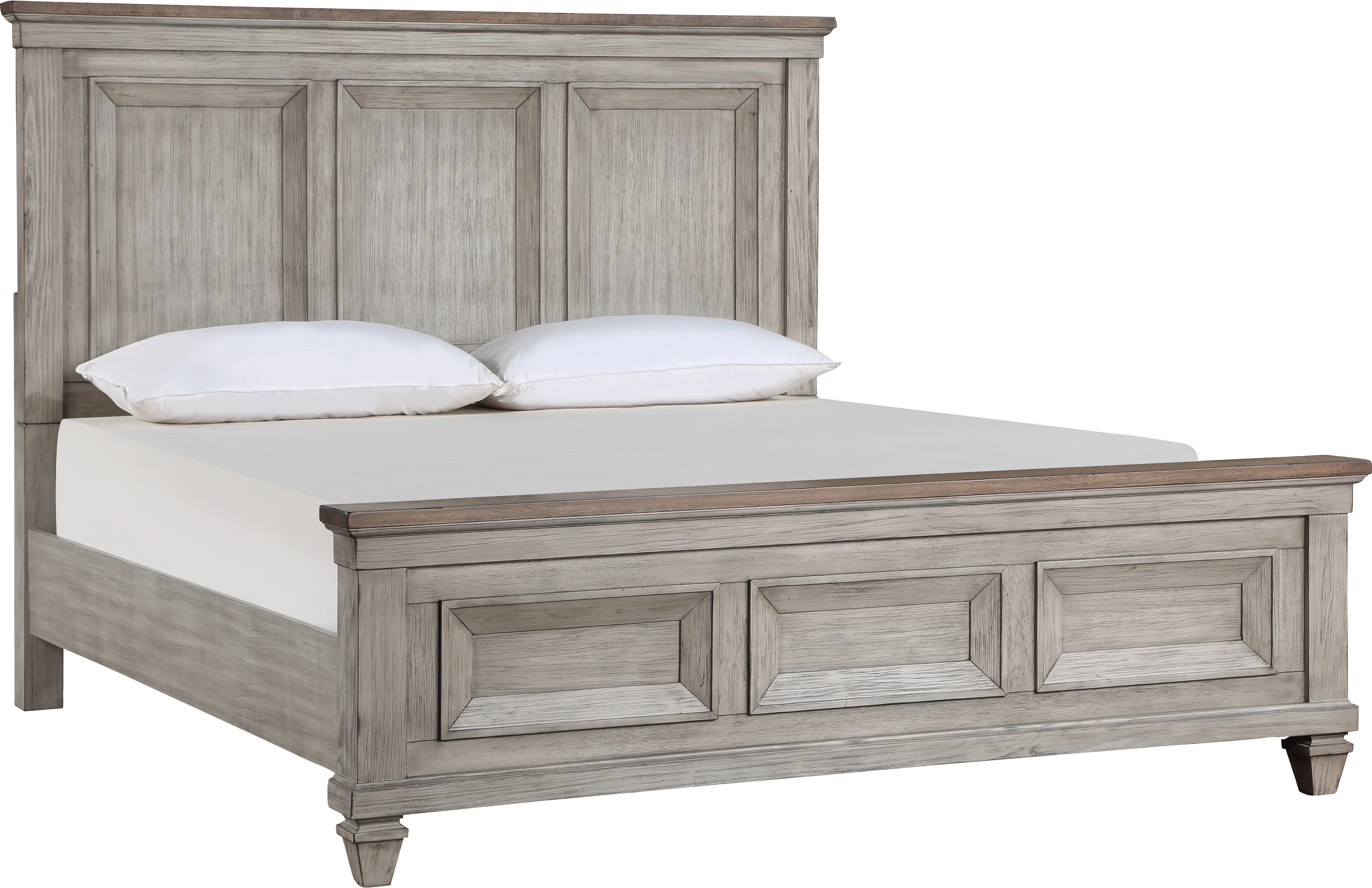 Bridgewood Cream 5 Pc King Panel Bedroom - Thumbnail - Image 2